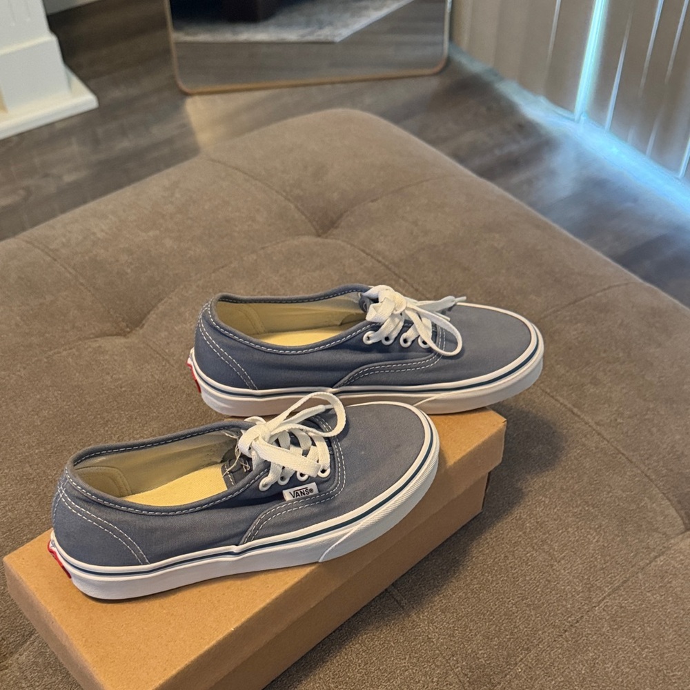 Vans Classic Blue and White Sneakers Size 6